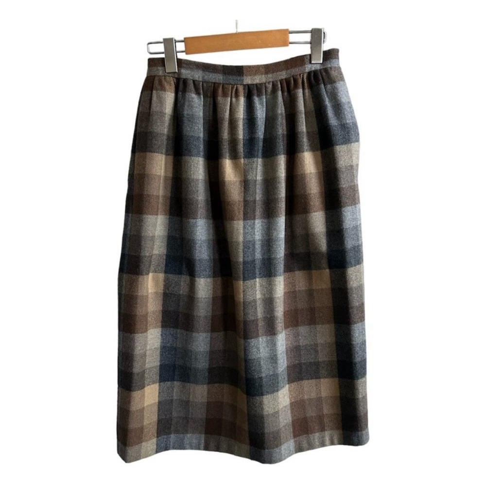 Vintage handmade wool pencil skirt